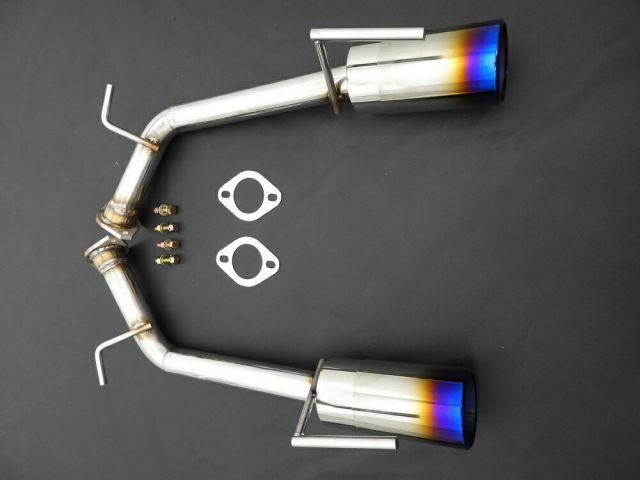 送料込　代引き不可　PY50 フーガ前期 マフラー　チタンテール 付属　ステンレスマフラー１００Φ ハス　リアピース ストレート