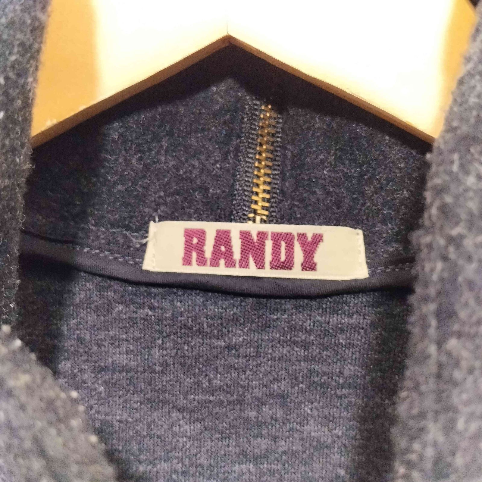 ジャケット・アウター randy 23aw ランディ RANDY 23AW TIME 4ジップハイネックブルゾン メンズ