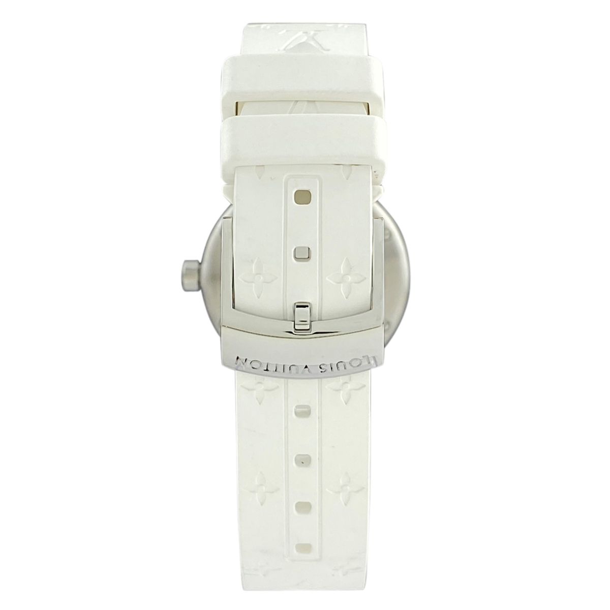 タンブール ストラップ ヴェルニ ホワイト メンズ サイズL ルイ