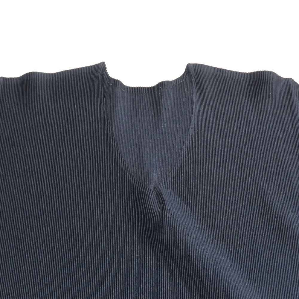 美品 02ss PLEATS PLEASE ISSEY MIYAKE プリーツプリーズ プリーツ加工 Tシャツ カットソー 半袖 Vネック ヴィンテージ 3 ネイビー レディース 古着 中古 USED 中古・古着通販】PLEATS PLEASE ISSEY MIYAKE (プリーツプリーズ