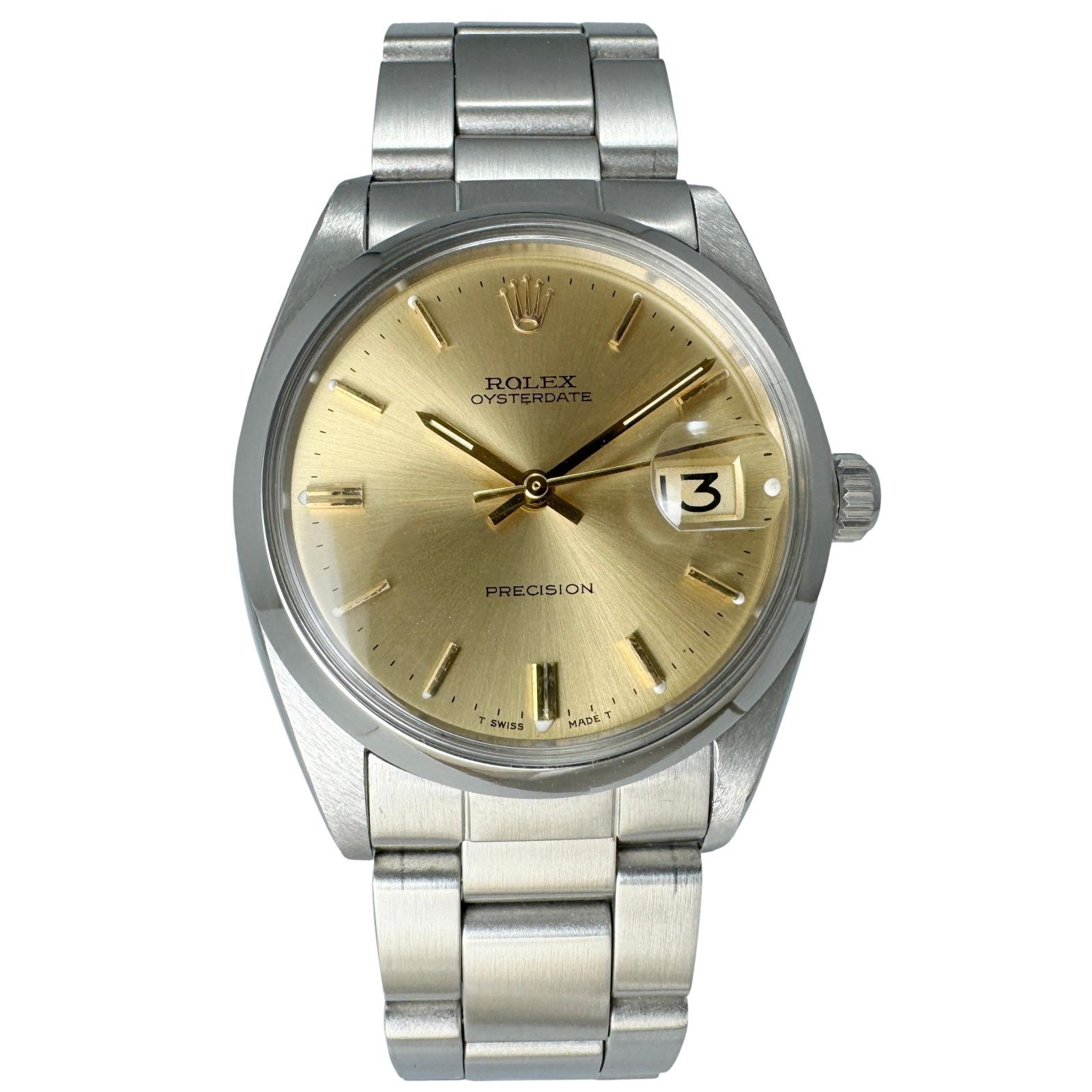 ROLEX ロレックス オイスター デイト プレシジョン Ref 6694 アンティーク ヴィンテージ 手巻き メンズ腕時計 ゴールドダイヤル