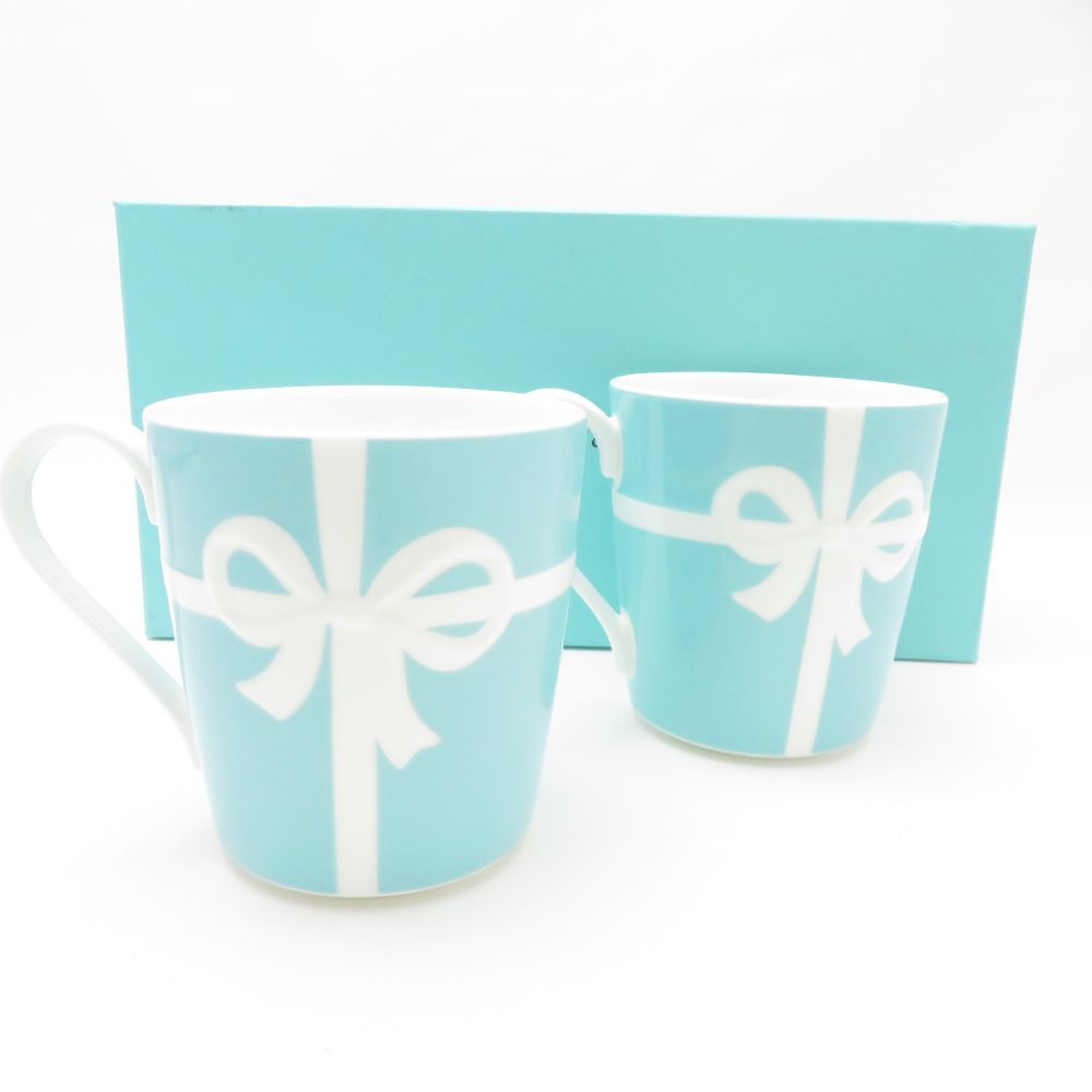 TIFFANY＆Co. ティファニー ブルーボックス マグカップ 2点 コップ ペア SY13337G1