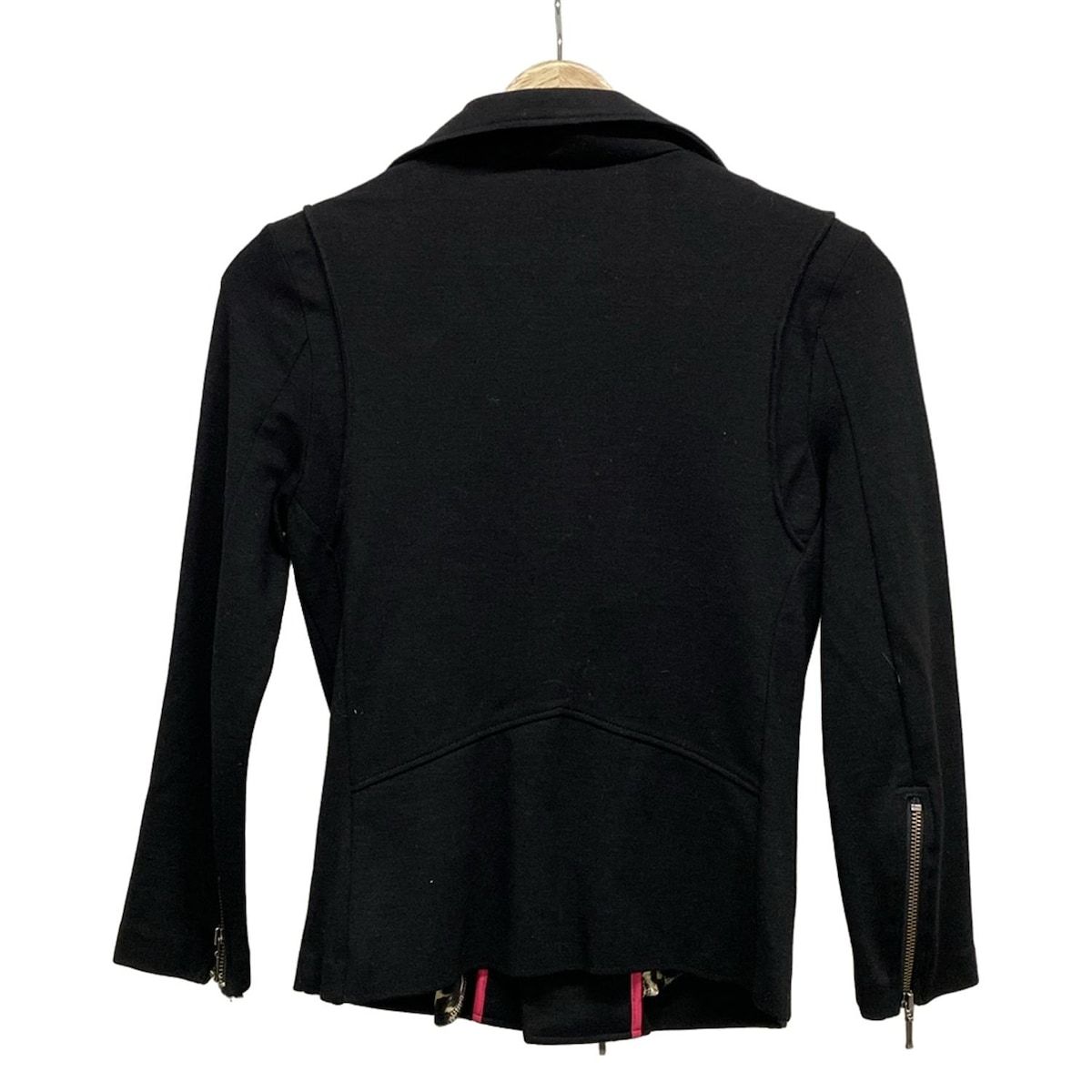 レジィーナロマンティコ ライダースジャケット サイズ36 S レディース - 黒 長袖 リヨセル ナイロン ポリウレタン 春 秋