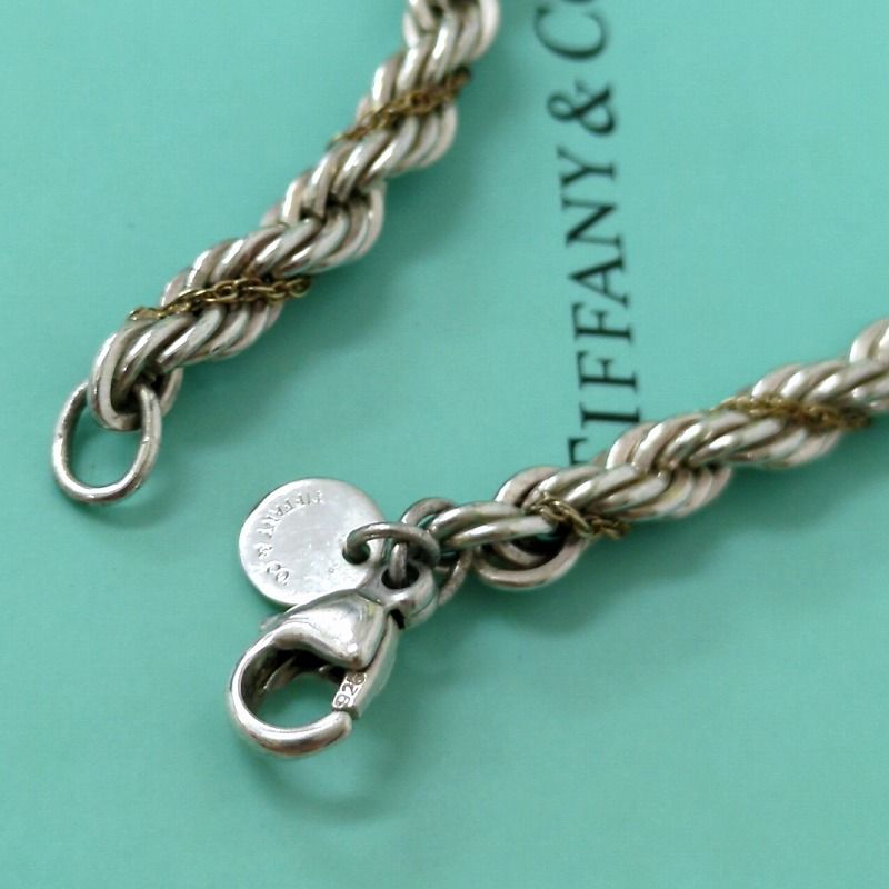 TIFFANY ティファニー ツイスト ブレスレット SV925 750 - メルカリ 