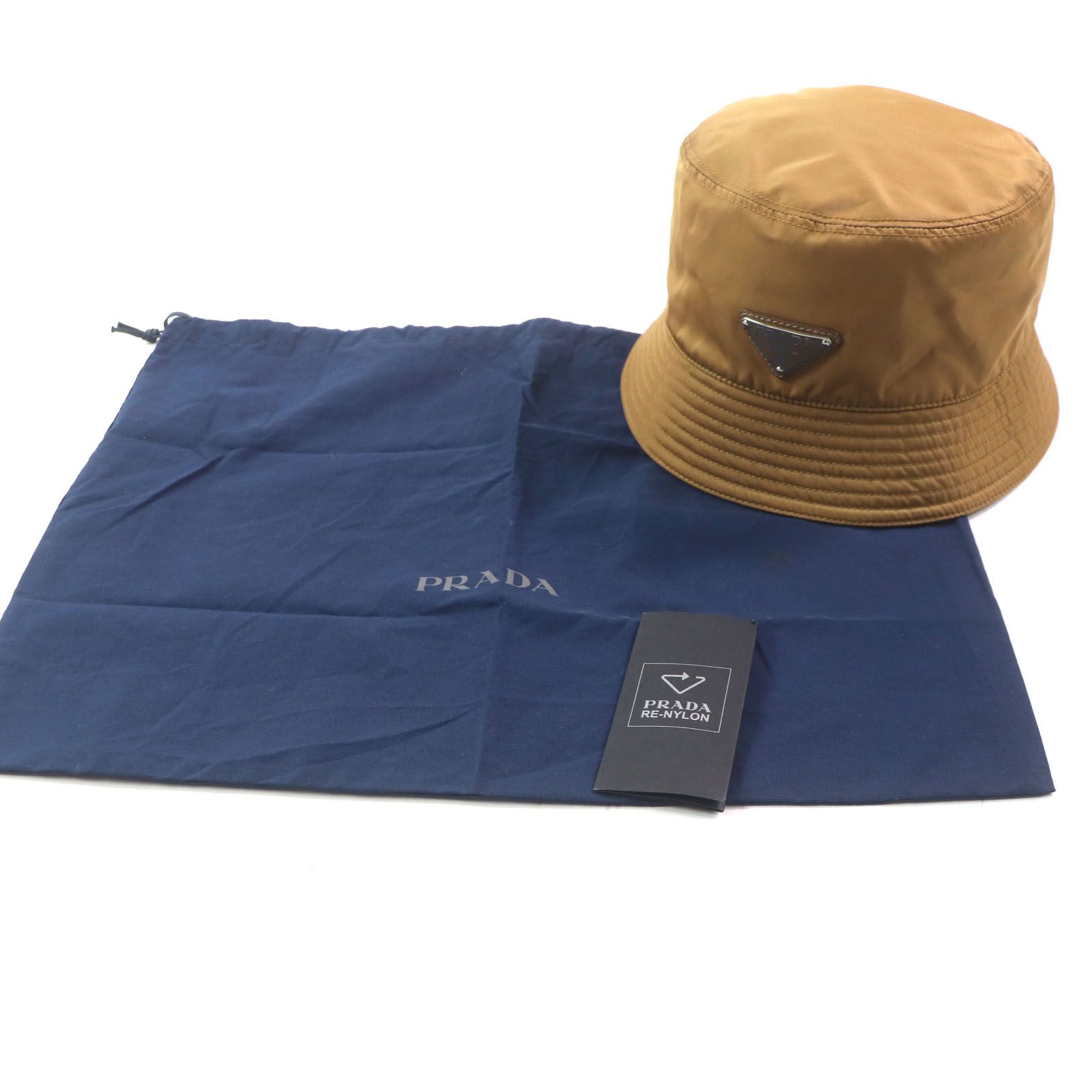 美品▽PRADA プラダ 2HC137 RE-NYLON トライアングルロゴ 三角プレート  