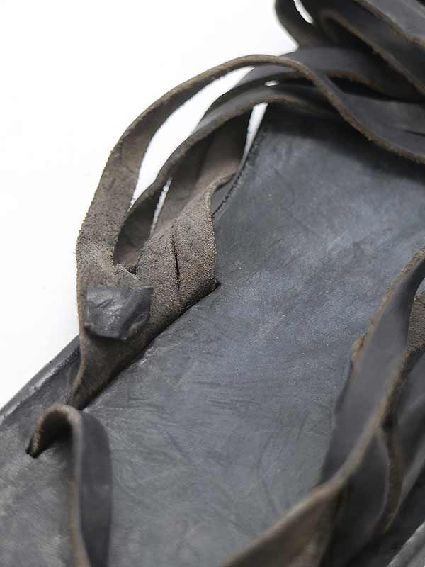 メゾンマルジェラ グロスレザーウェッジミュール ブラック Maison Margiela MAISON MARGIELA メゾンマルジェラ 22 アンクル