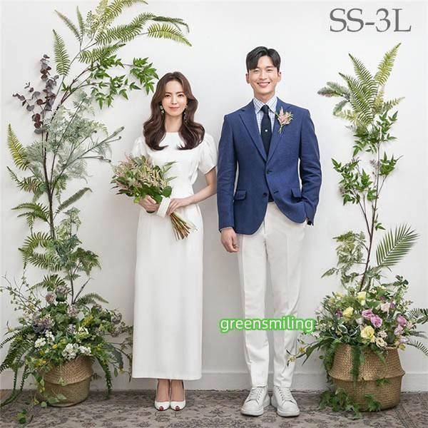 ウェディングドレス ホワイト 白 ロングドレス シンプル 袖あり 花嫁 結婚式 披露宴 お呼ばれ 20代 30代 40代 前撮り 後撮り