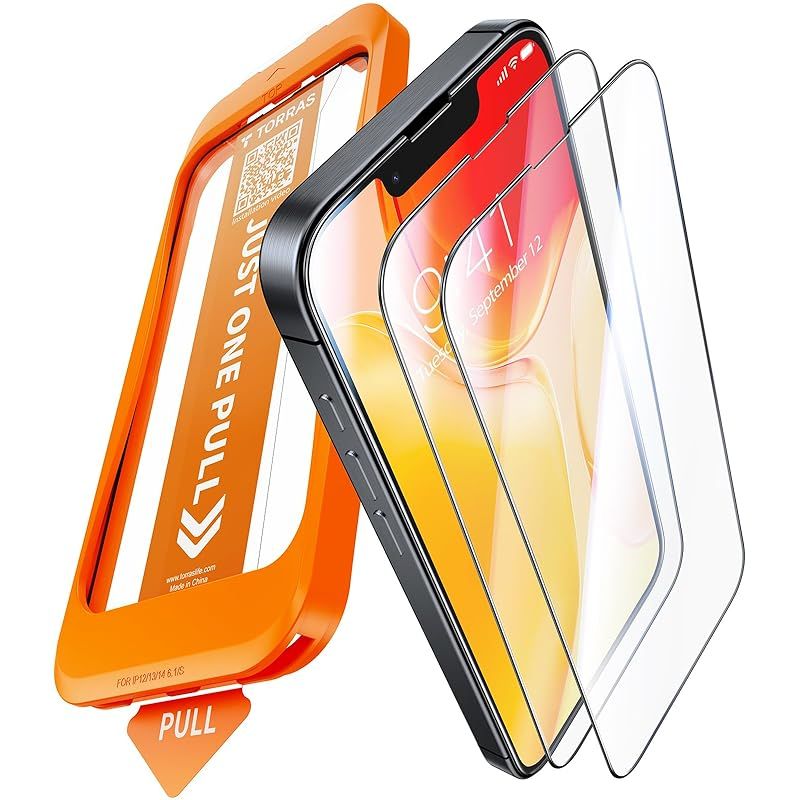 TORRAS 対応 iPhone 16e ガラスフィルム 貼るだけマスター 航空宇宙