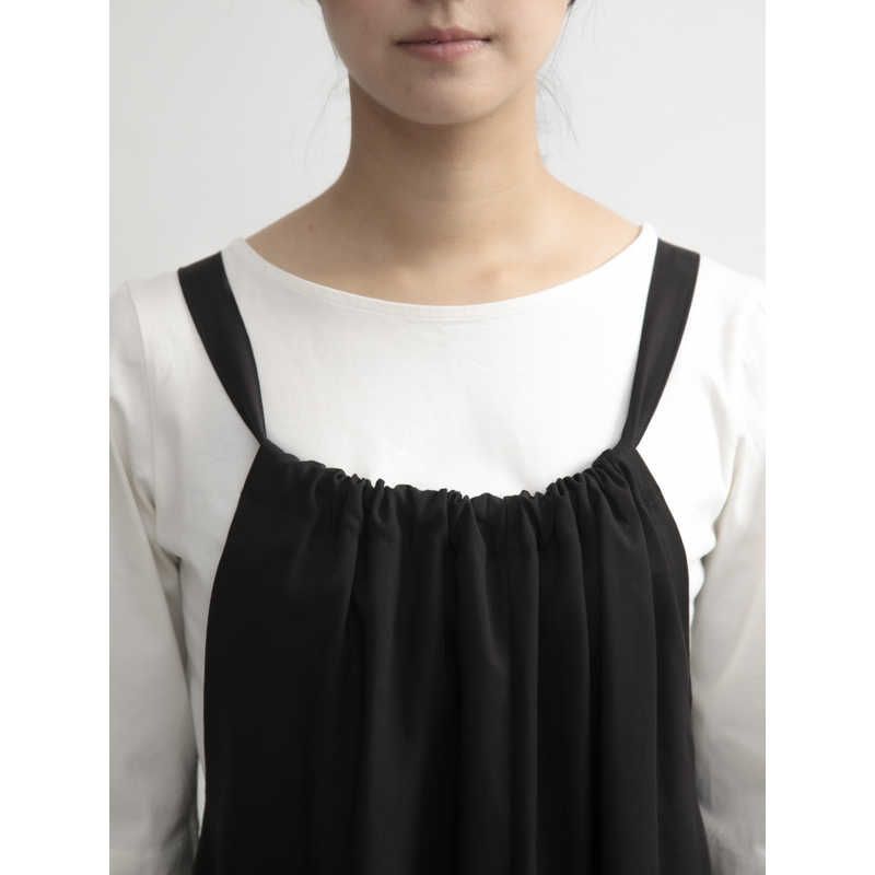 ウシロリボンオールインワン ブラックA