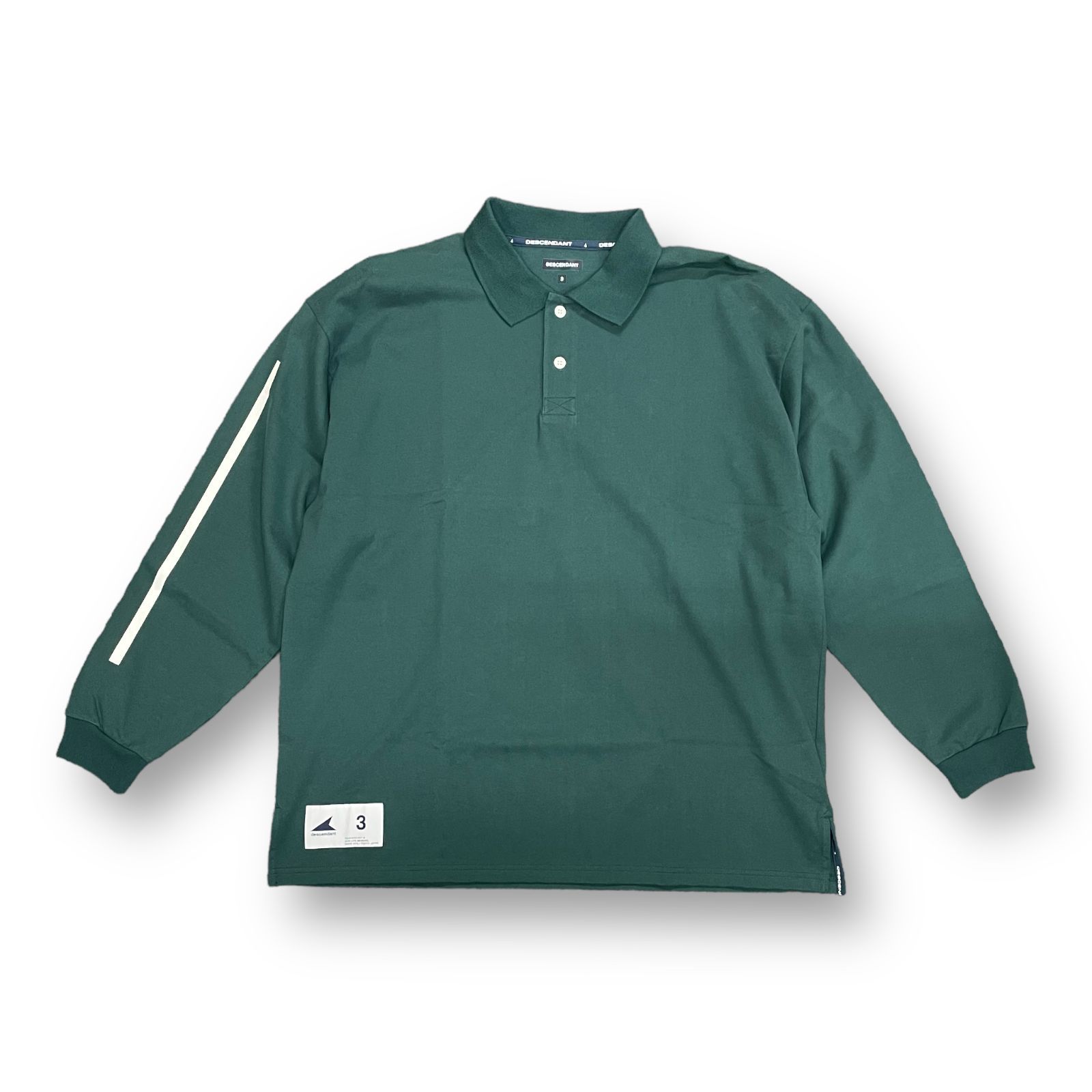 定価24200円 新品 DESCENDANT 23SS HORIZONTAL POLO LS - GREEN (231ATDS-CSM04) プリント  ポロシャツ ディセンダント 3 56680A - メルカリ