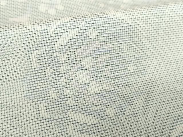 平和屋着物○本場大島紬 白大島 9マルキ 総絣 正倉院花