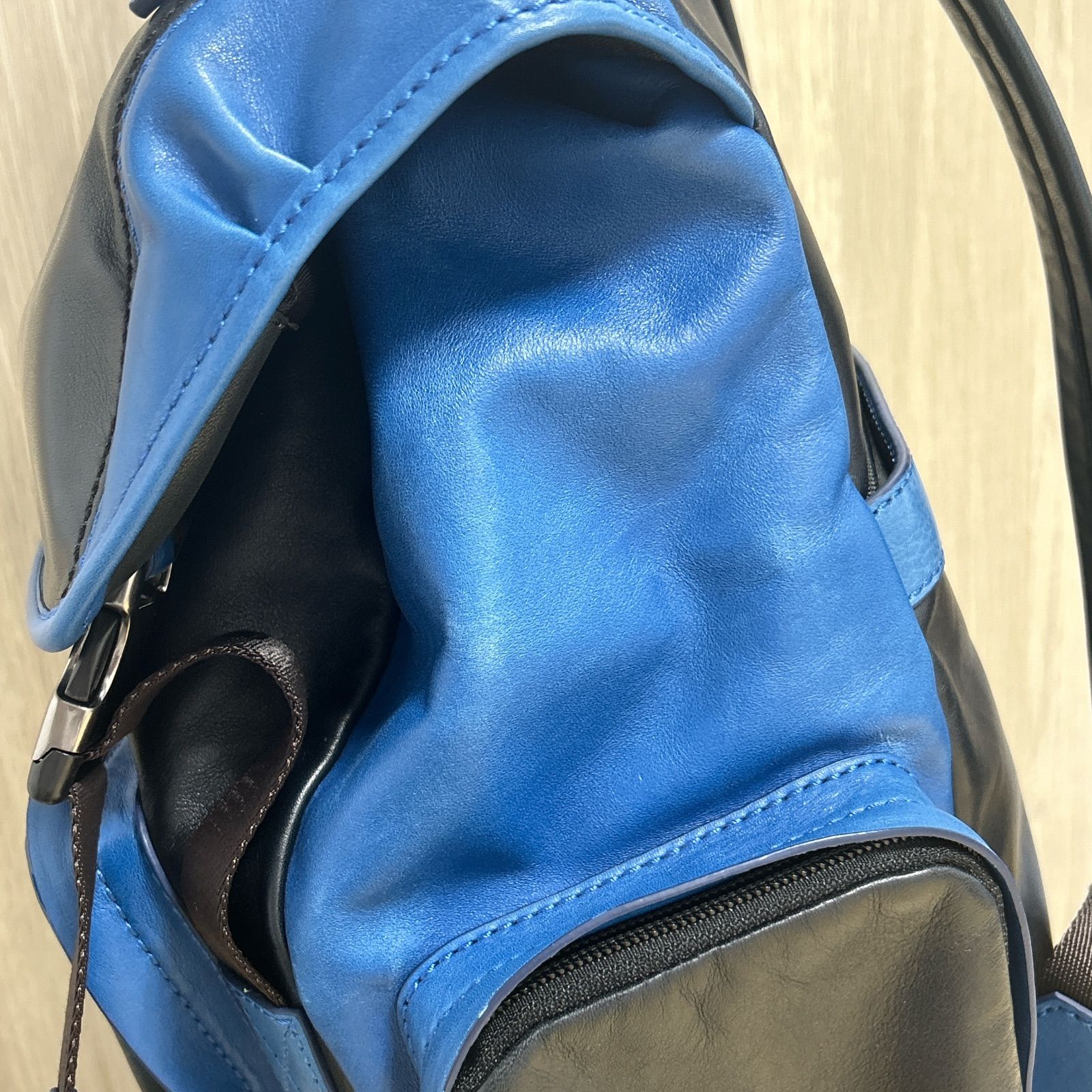 ☆美品☆ COACH コーチ リュック バックパック レザー ブルー色 