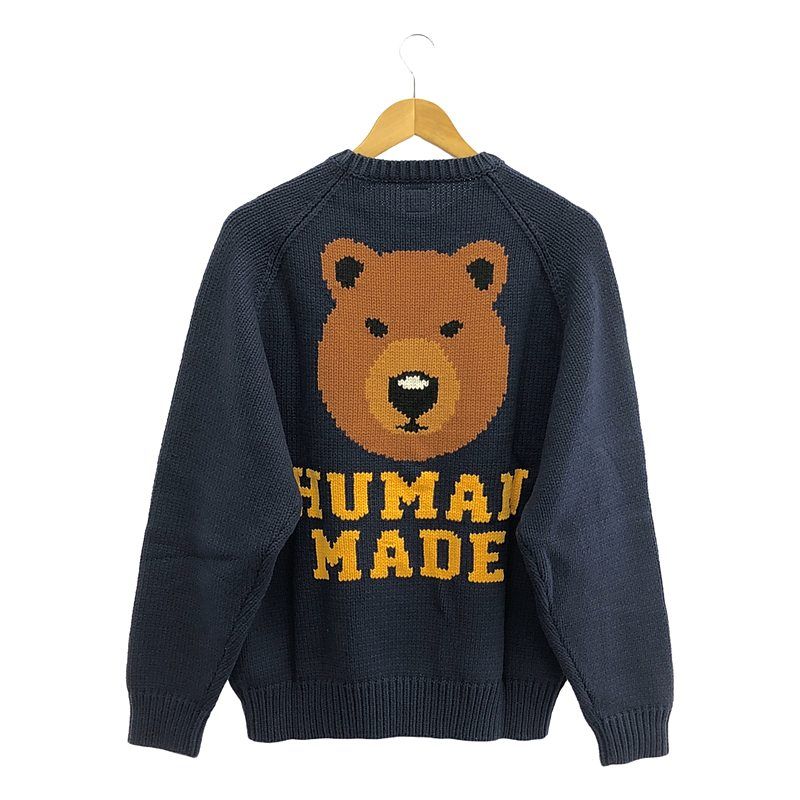 HUMAN MADE ホッキョクグマ ニットセーター HUMAN MADE ネイビー くま