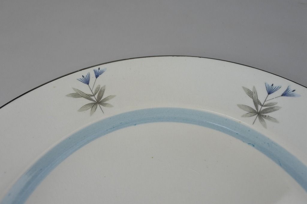 ビンテージ】1960's イギリス製 Burleigh（バーレイ）社 ケーキ皿＿A