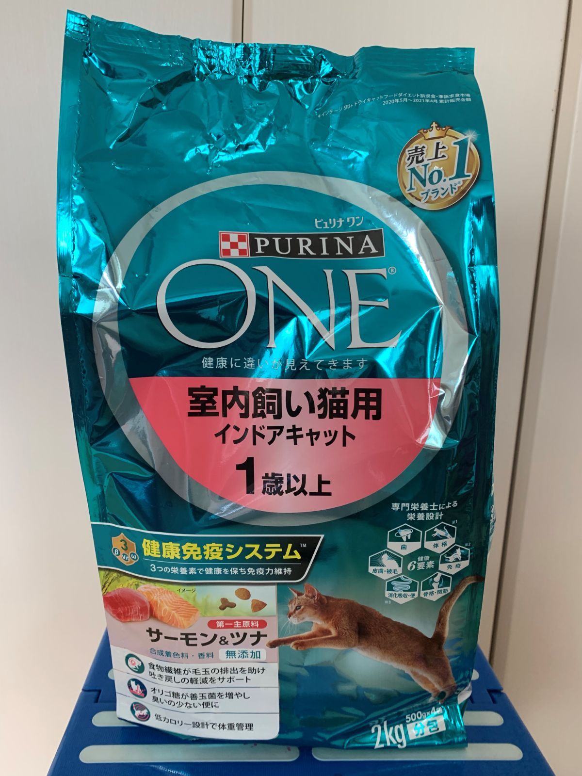 2kg 6個ピュリナワン 室内飼い猫用インドアキャット サーモン&ツナ