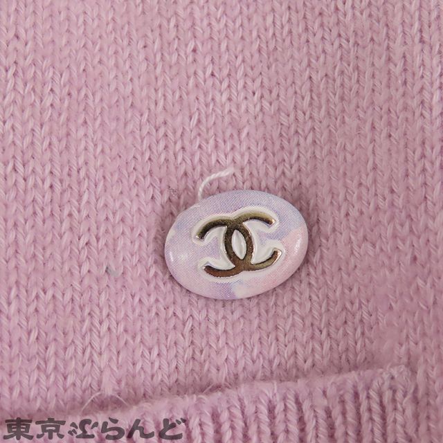 シャネル CHANEL ノースリーブ ニット ワンピース P53637K06956 ピンク 