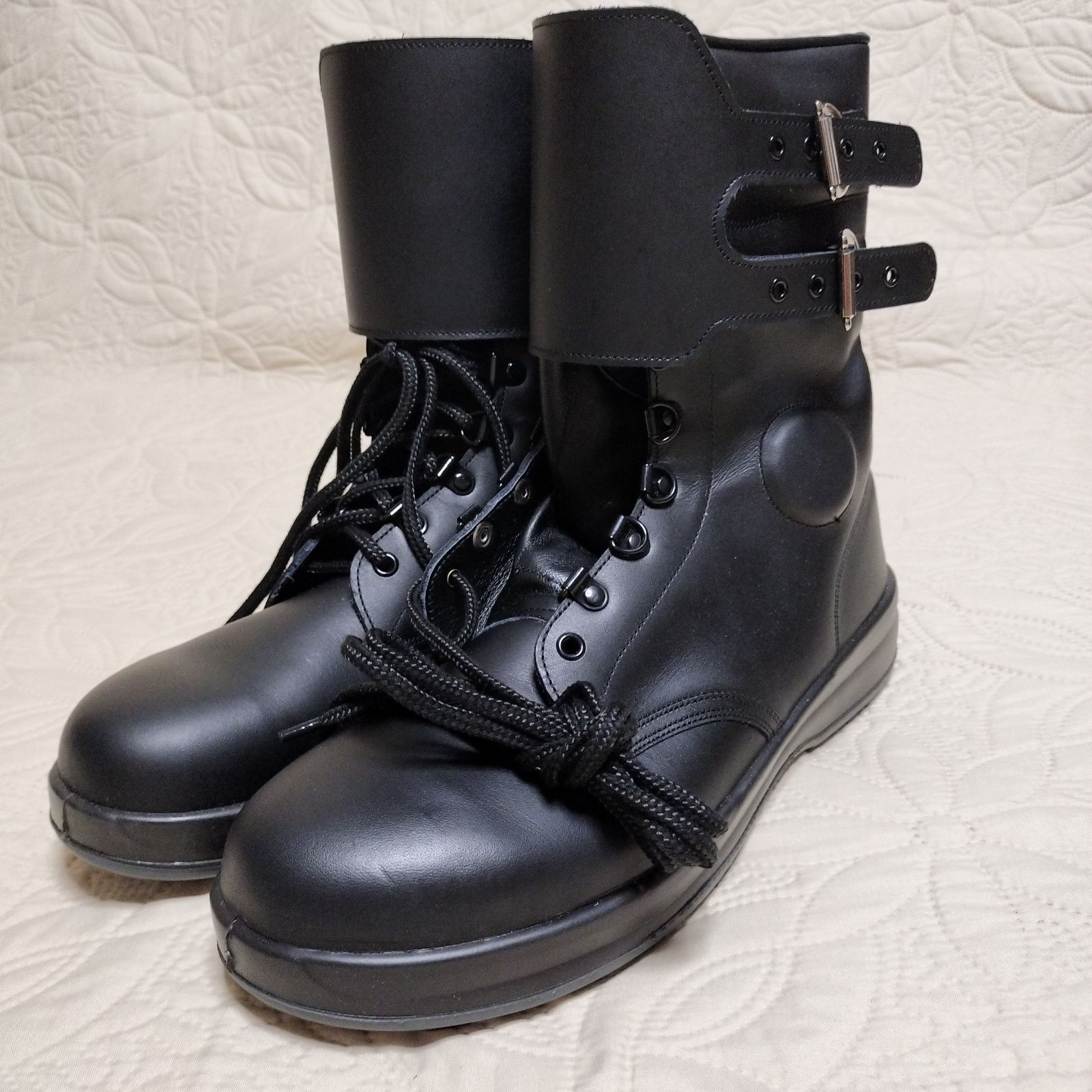 Simon 防水安全靴 サイドジップ 半長靴 27cm EEE JIS規格 牛革 レザー