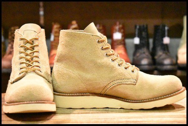 7E 犬タグ 99年 レッドウィング 8167 スエード アイリッシュセッター ラフアウト プレーントゥ ブーツ redwing HOPESMORE FJ148