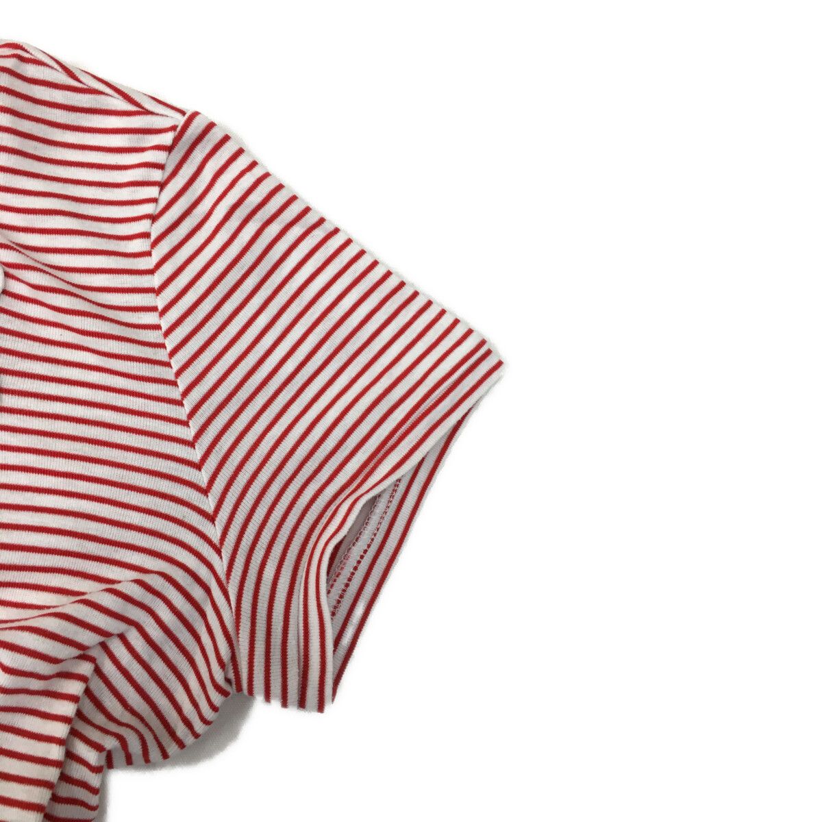 中古 レディース アルチビオ archivio 半袖ポロシャツ 36(S) 白×赤