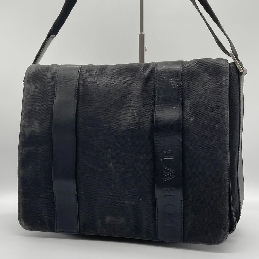 訳あり LOEWE ロエベ メッセンジャーバッグ ショルダーバッグ 黒色