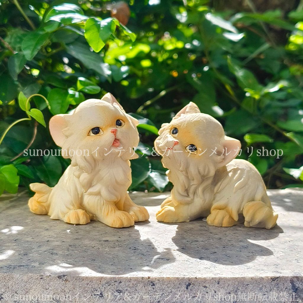 猫 ウェルカム オーナメント 庭 ガーデンオーナメント 置物 オブジェ 庭飾り