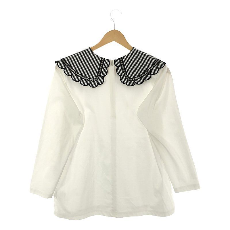 美品　yori / ヨリ　完売品 スカラップカラーロンTee yori ヨリ スカラップカラーロンTee ホワイト - メルカリ