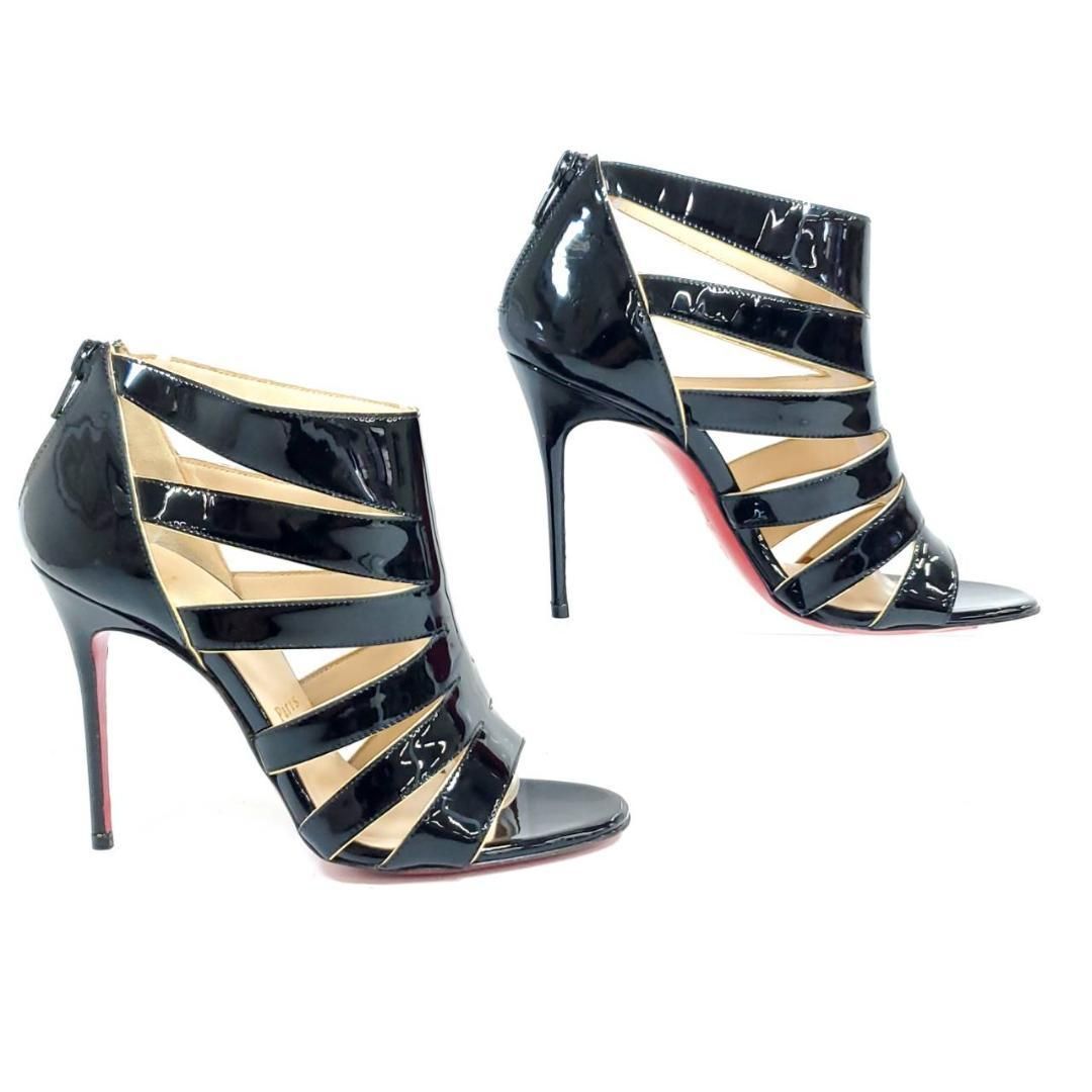 クリスチャンルブタン　新品　Beautyk 85　エナメル　パテントレザー　黒 クリスチャンルブタン 新品 Beautyk 85 エナメル パテントレザー 黒