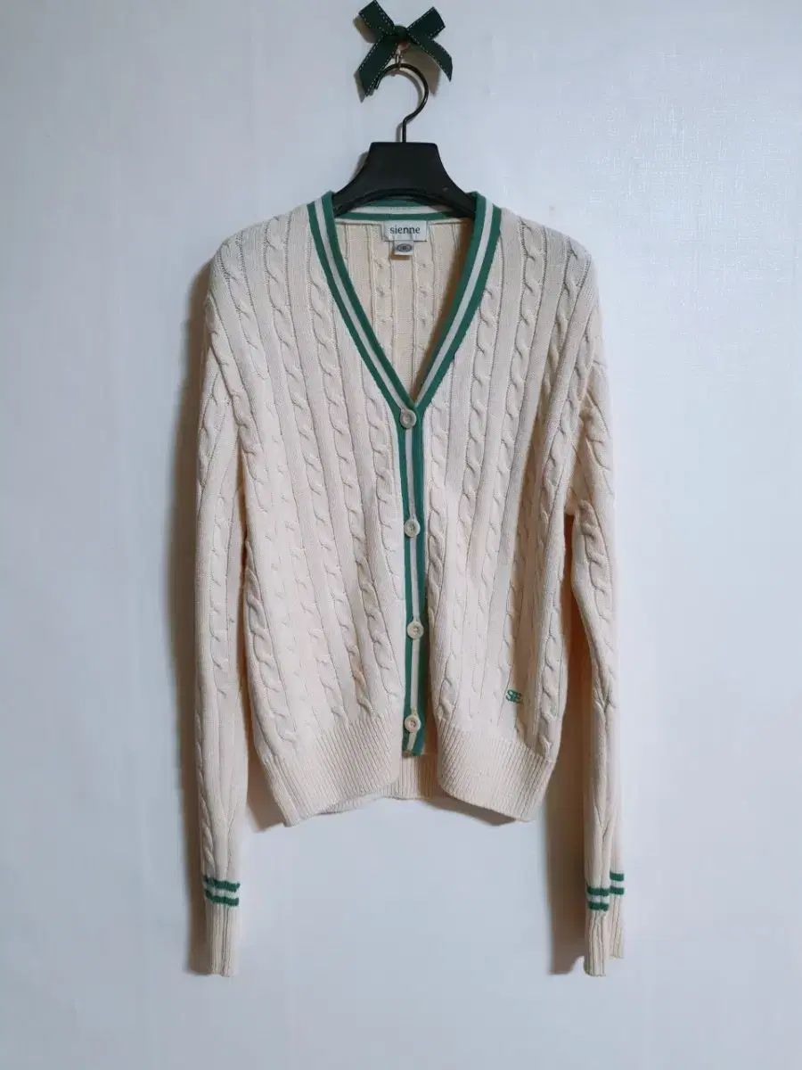 sienne シエンヌ ケーブル カーディガン