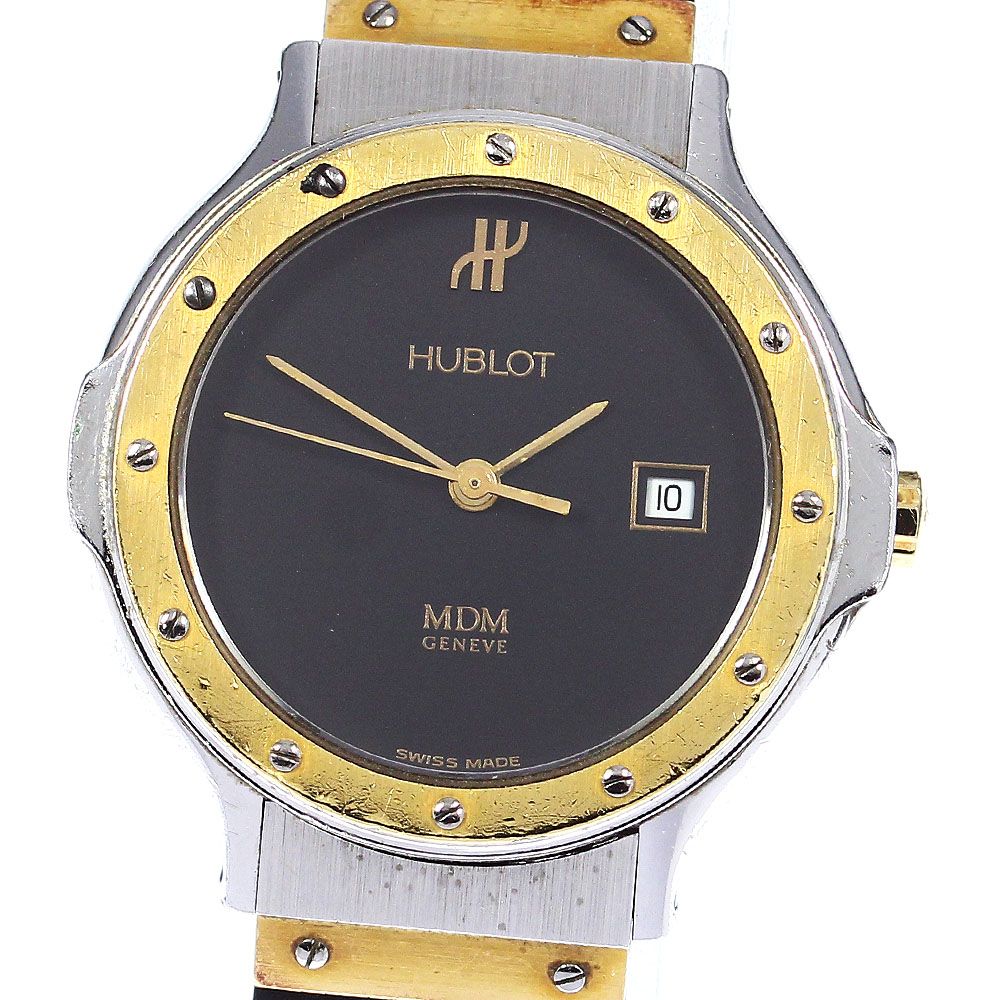 ウブロ HUBLOT 1391.2 MDM クラシック デイト クォーツ レディース_ 