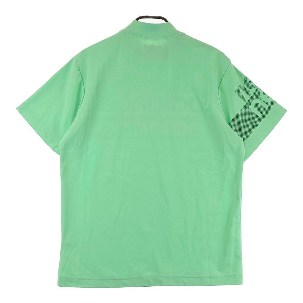 サイズ：6 NEW BALANCE GOLF ニューバランス 2024年モデル モックネック 半袖Tシャツ  グリーン系 [240101439494] ゴルフウェア メンズ ストスト サイズ：6 NEW BALANCE GOLF ニューバランス 2024年モデル