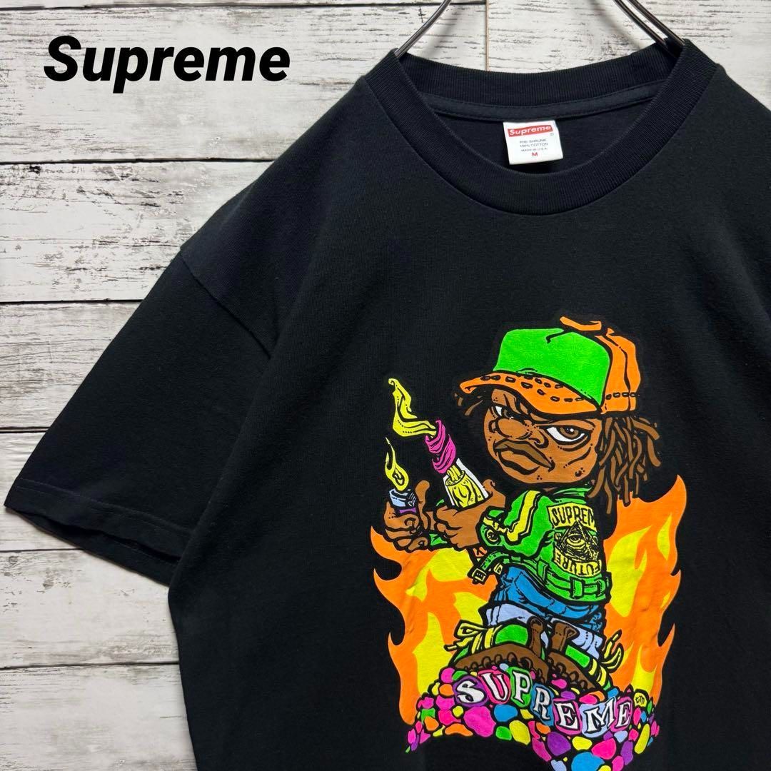 a749b【美品】シュプリーム　ビッグロゴ　最高デザイン　半袖Tシャツ a749【美品】シュプリーム ビッグロゴ 最高デザイン 半袖Tシャツ