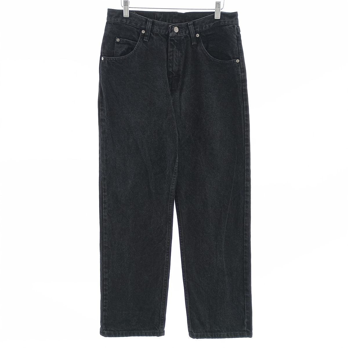 古着 ラングラー Wrangler RELAXED FIT ブラックデニム ストレートデニムパンツ メンズw31相当/eaa403391