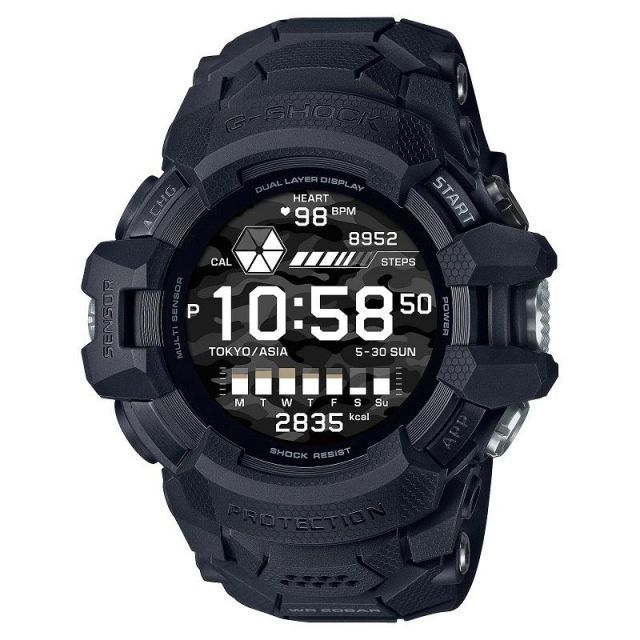 カシオCASIO G-SHOCK Gショック ジーショック G-SQUAD PRO  Wear OS by Google GSW-H1000-1AJR【国内正規品】