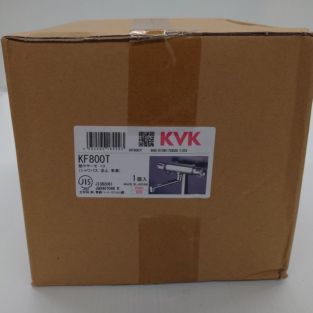 ＫＶＫ 壁付サーモスタットシャワーバス水栓 KF800T 主にお風呂場用 囗T巛