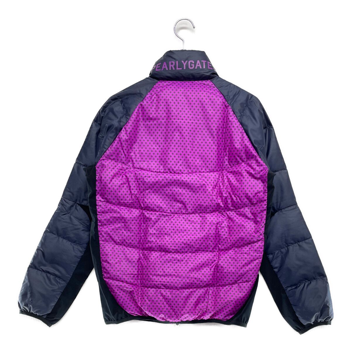 メンズ パーリーゲイツ PEARLY GATES ブルゾン 3(S) 紺×紫 ダウン入り