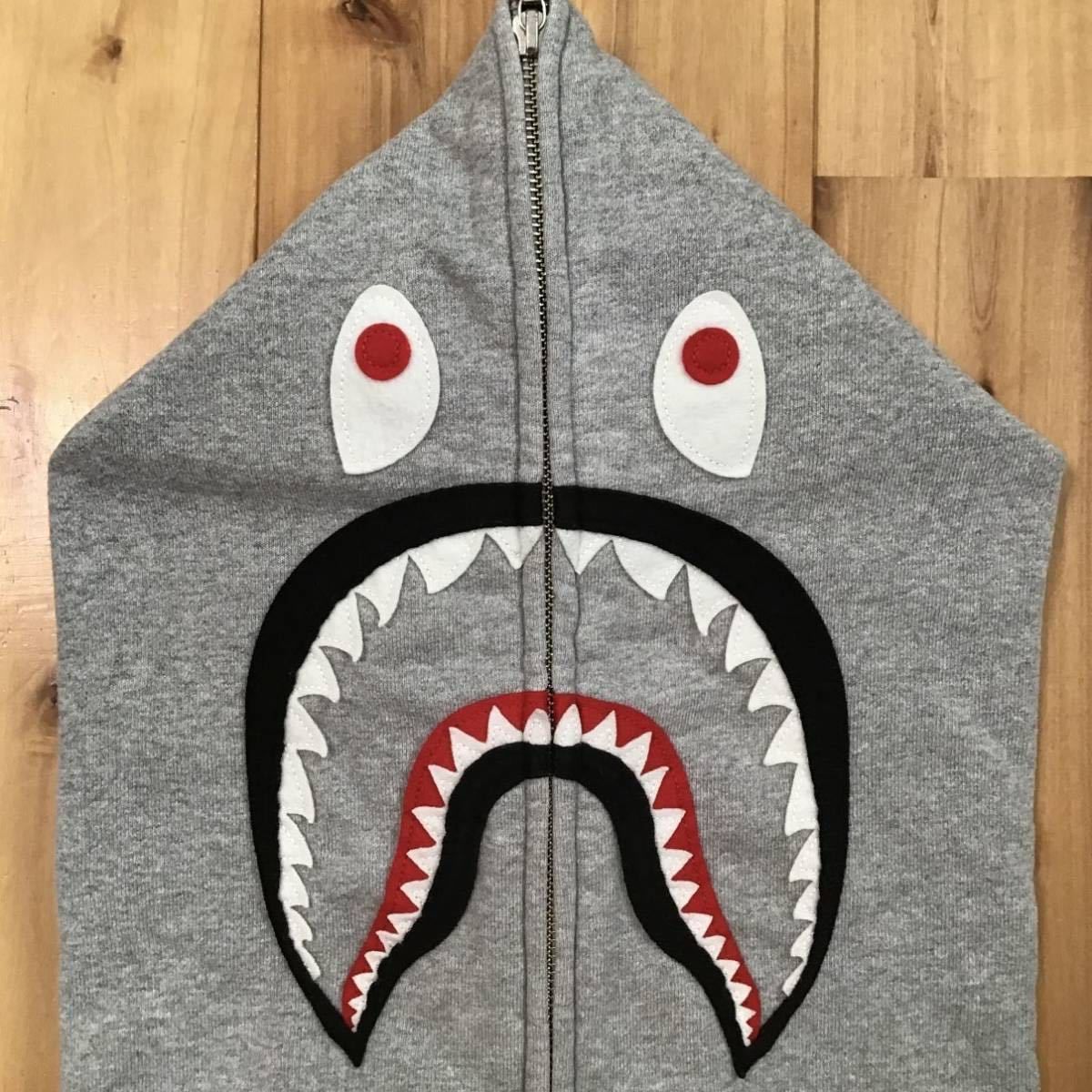 ☆2XL☆ WGM シャーク パーカー グレー shark full zip hoodie a