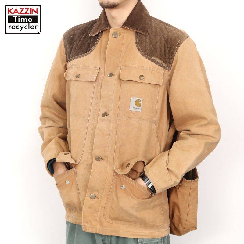 60s ～70s USA製 ヴィンテージ カーハート Carhartt ダック ハンティングジャケット 古着 ☆ メンズ 表記Sサイズ ブラウン -  メルカリ