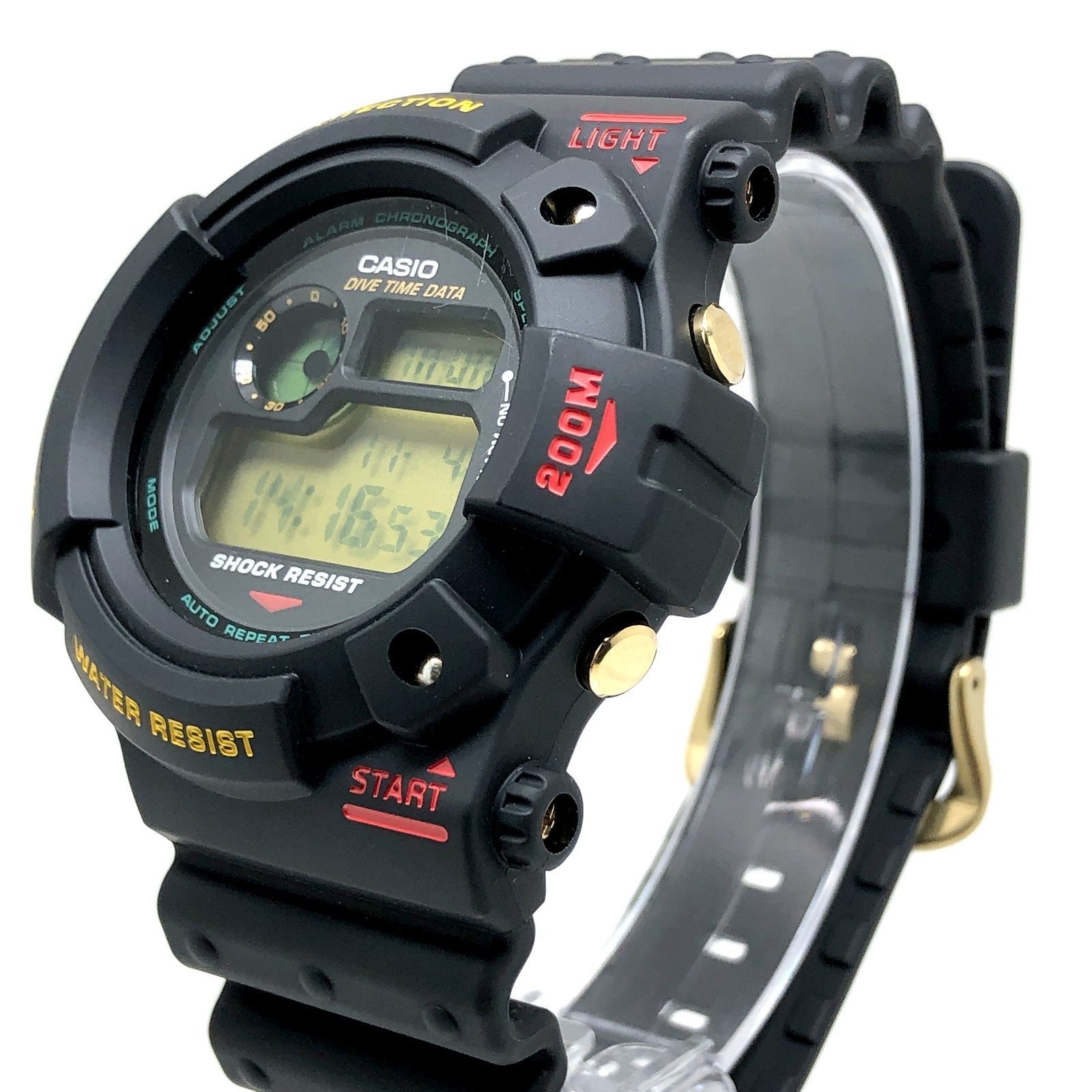 G-SHOCK ジーショック DW-6300-1C FROGMAN 公式レストア品 初代フロッグマン 国内モデル グリーン豆球 1993年11月発売  - メルカリ