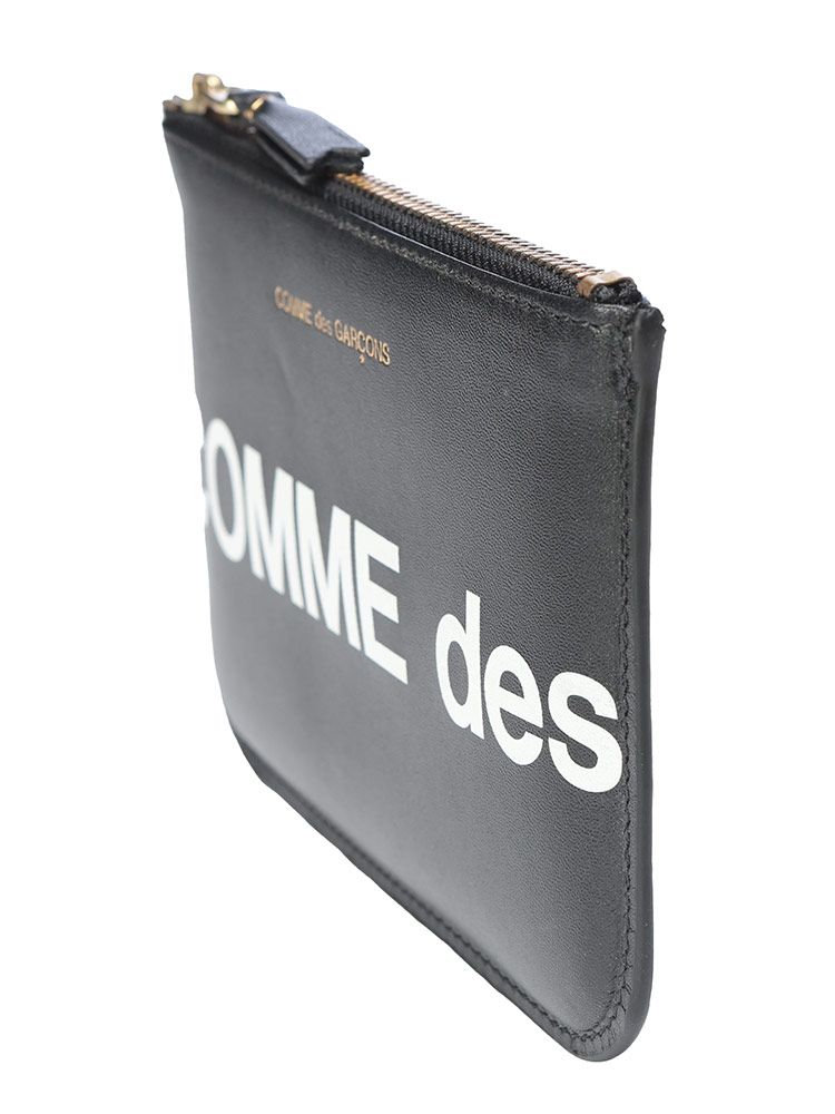 comme des garcons コムデギャルソン ロゴプリント ジップ カードケース HUGE LOGO