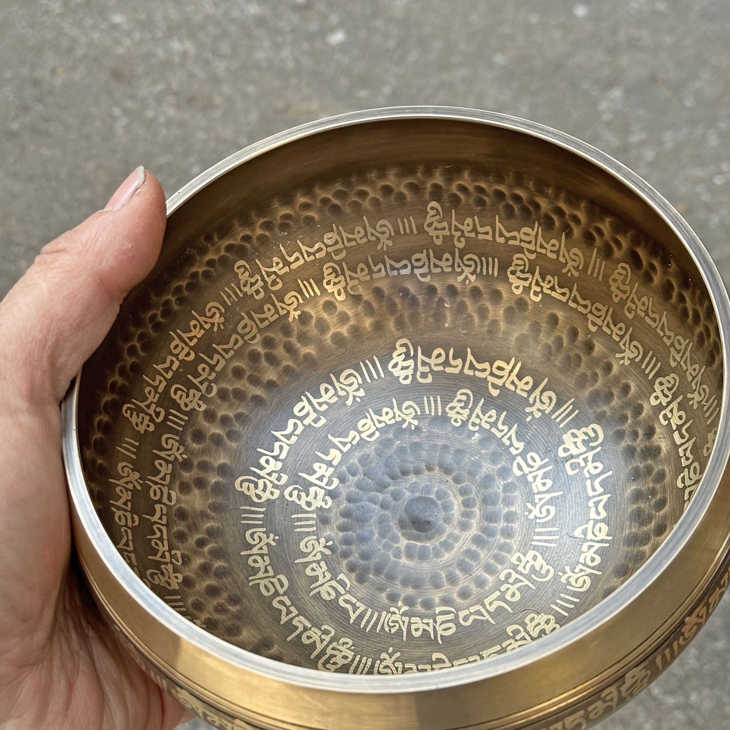 手作りの仏教瞑想癒しのボウル