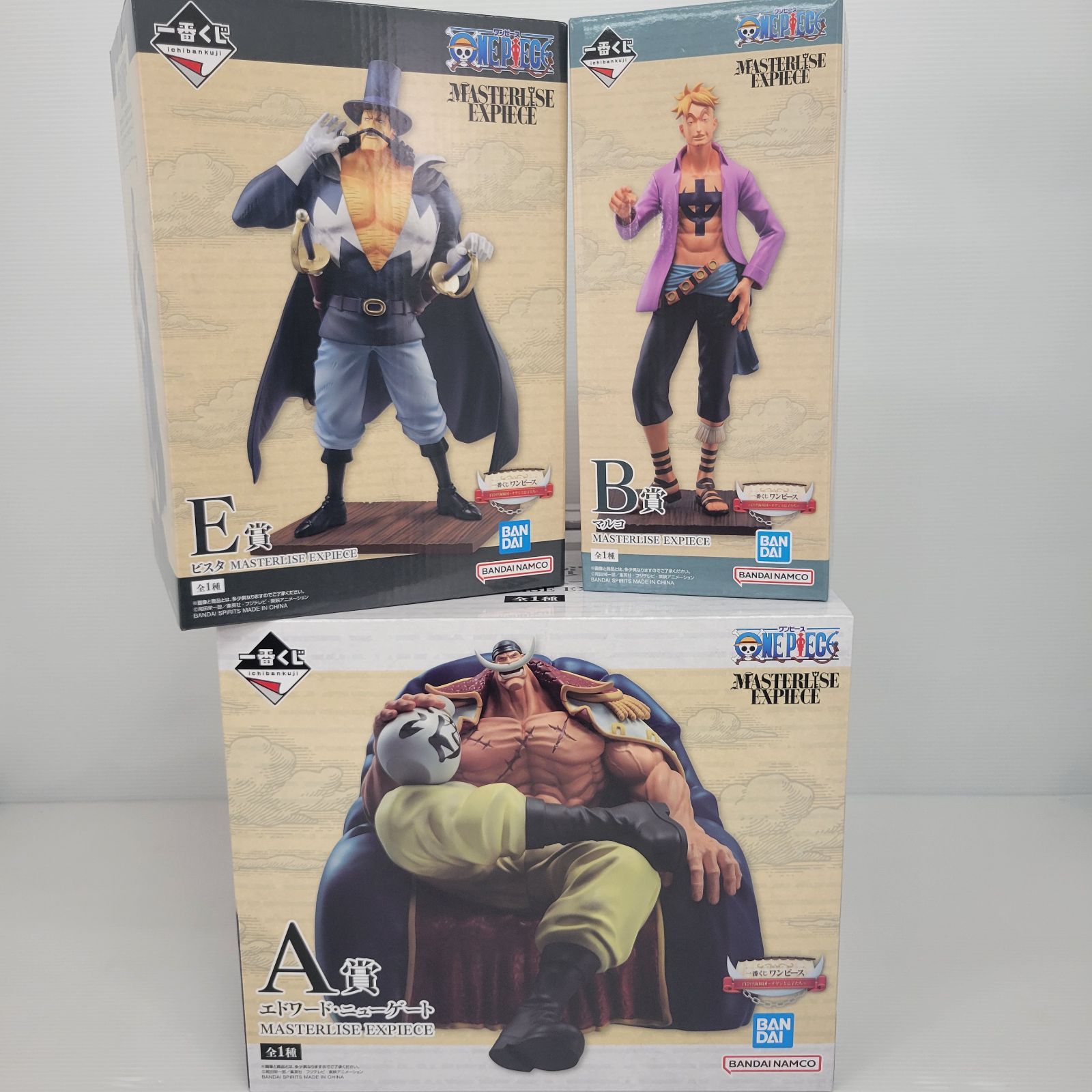 一番くじワンピース　 白ひげ　エドワード・ニューゲート　マルコ エース　ビスタ Amazon.co.jp: 一番くじ 白ひげ海賊団 エドワード・ニューゲート