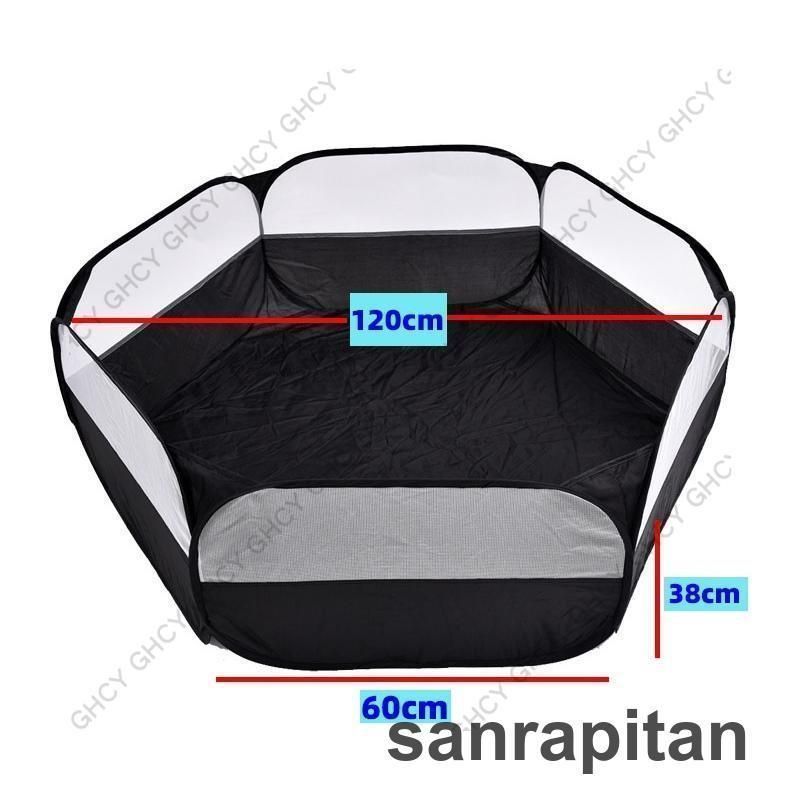  ペットハウス 用品 キャットグッズ 犬 猫 フェンス ハムスター ケージ ペットケージ ハウス キャンプ 六面メッシュサークル テン ハウス ケージ アクセサリー