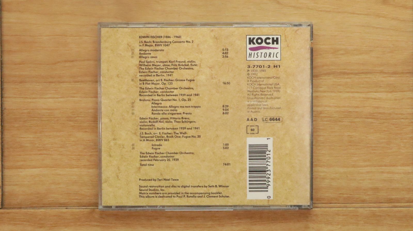 【中古】 Edwin Fischer 2 / Edwin Fischer 中古CD☆エトヴィン・フィッシャー/Fischer Edwin□ Art of