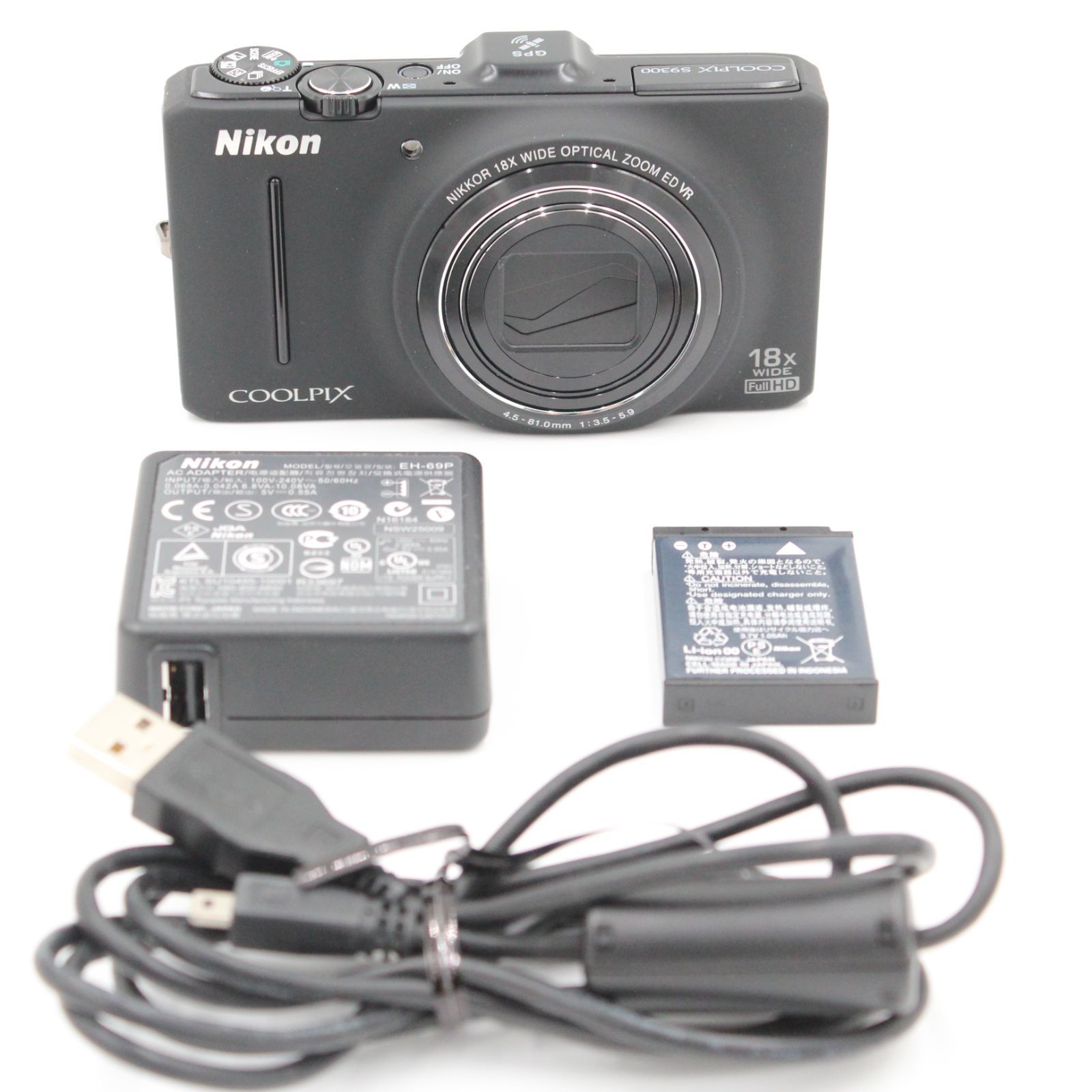 ☆新品級☆ Nikon ニコン COOLPIX S9300 ノーブルブラック - メルカリ