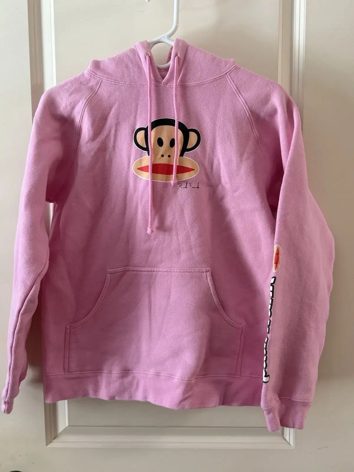 ポール フランク JULIUS TART OPTICAL ジュリアスタートオプティカル 몽키 フーディー Tシャツ ピンク M