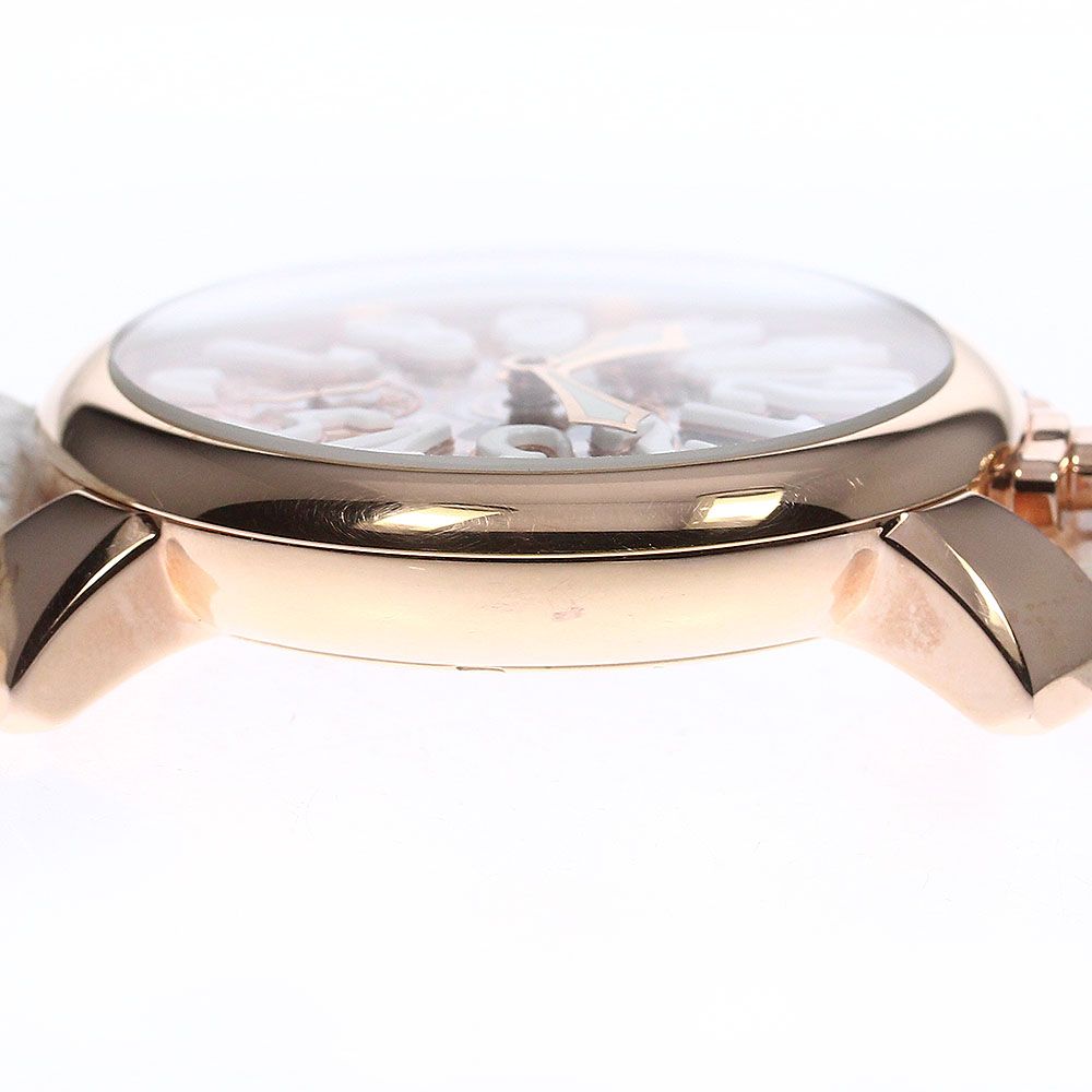 ガガミラノ GaGa MILANO 5011.05S マヌアーレ48MM スモールセコンド 手巻き メンズ 良品 保証書付き_765678手巻きRefNo  - 腕時計(アナログ)