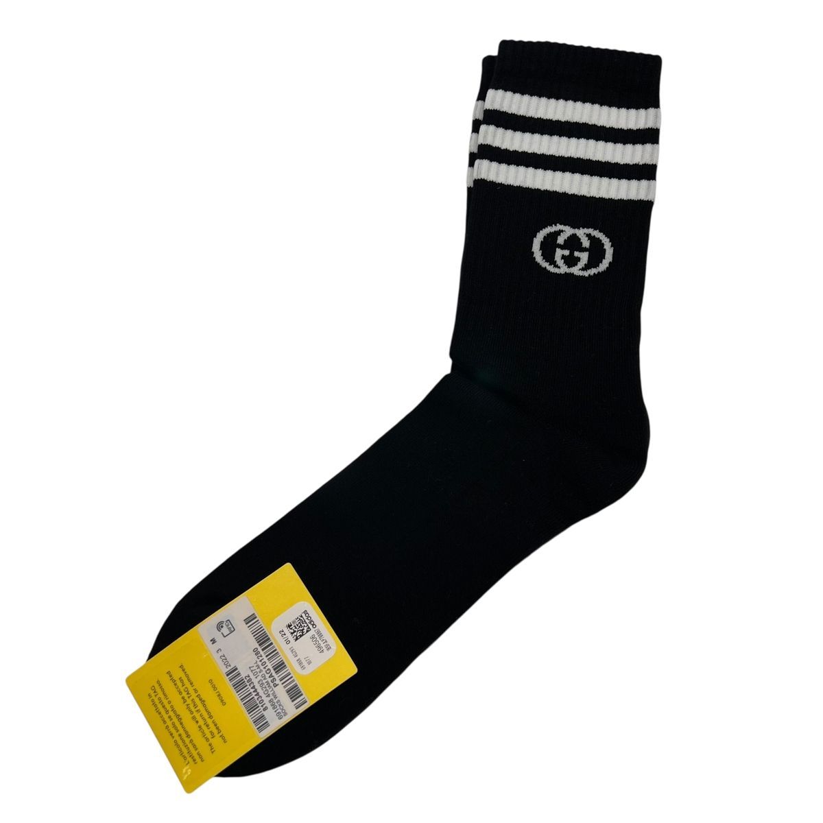 GUCCI グッチ 靴下 GG柄×adidas コラボ ソックス ブラック M サイズ 24-26cm 25029750 SA