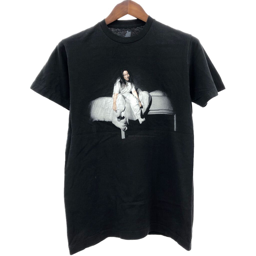 BILLIE EILISH ビリーアイリッシュ 半袖Ｔシャツ ブラック (メンズ M) 中古 古着 Q5769