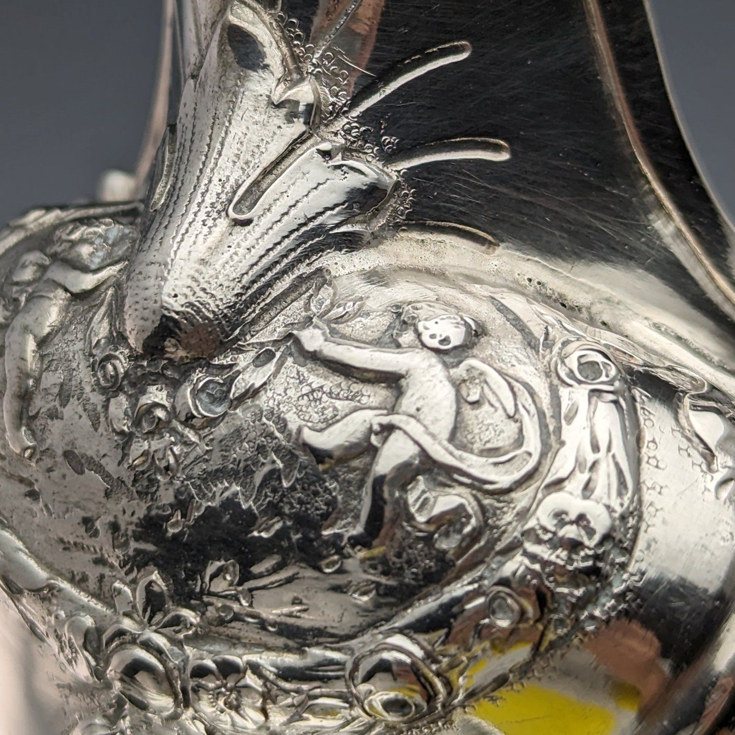 1900年頃 ドイツアンティーク 800シルバー製クリームジャグ 180g Storck &amp; Sinsheimer 1900年頃 ドイツアンティーク 800シルバー製クリームジャグ 180g