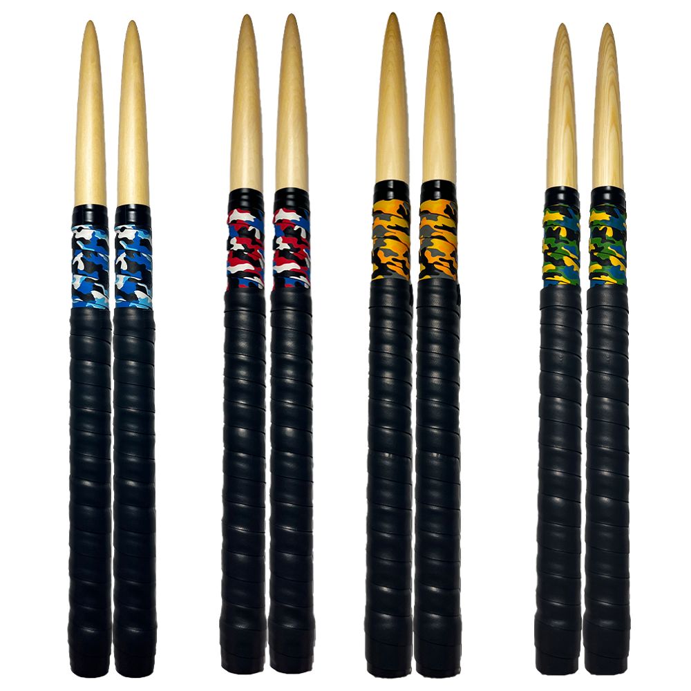 マイバチ工房-心-】太鼓の達人 マイバチ 米ヒバ 迷彩グリップ緑 - メルカリ